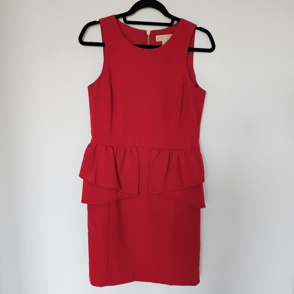 Michael Kors Peplum Cocktail Dress - Picture 1 of 5